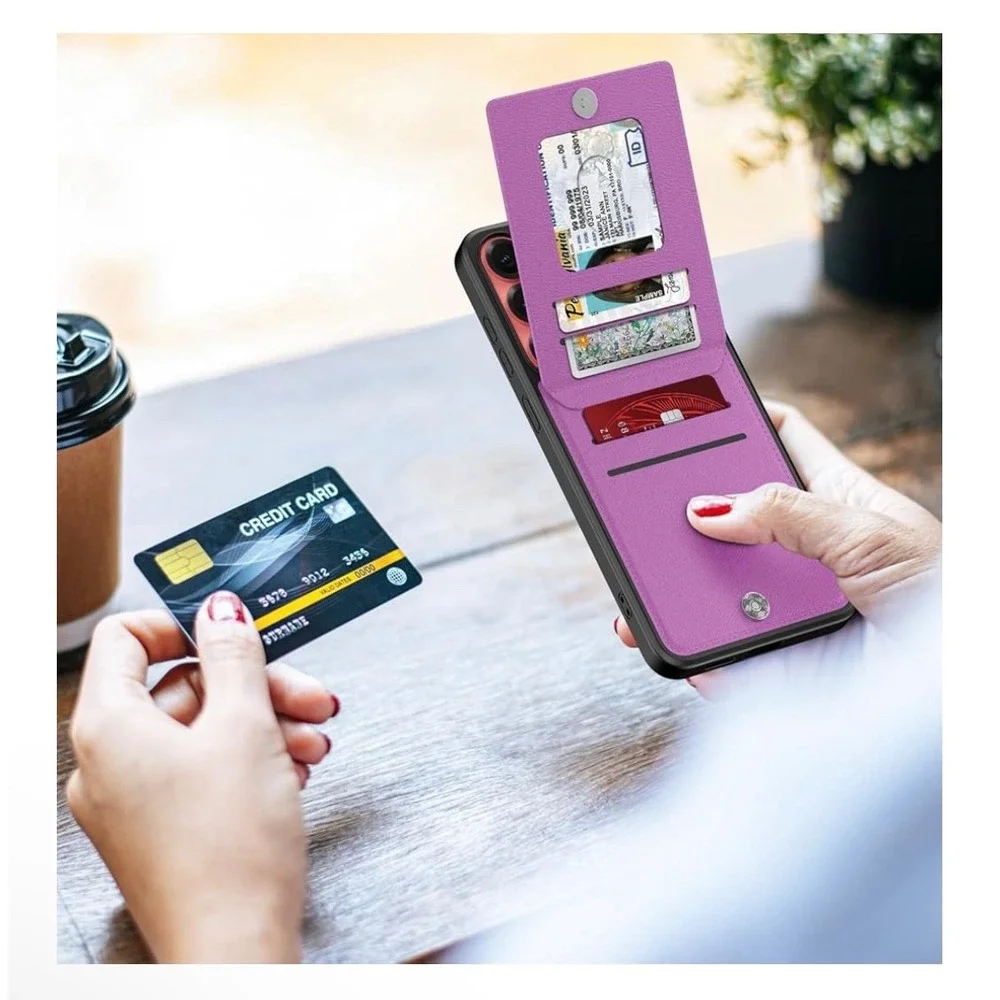 Samsung Galaxy S24‎ Ultra Wallet Case, Built-in Card Holder,PU Leather Kickstand